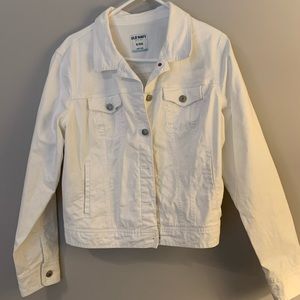 White denim jacket